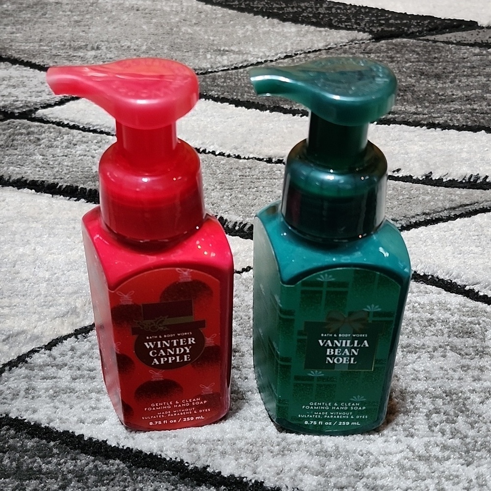 BATH & BODY WORKS WINTER CANDY APPLE & VANILLA BEAN NOEL FOAMING HAND SO…